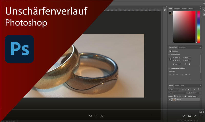 Photoshop Bild unscharf machen als Verlauf