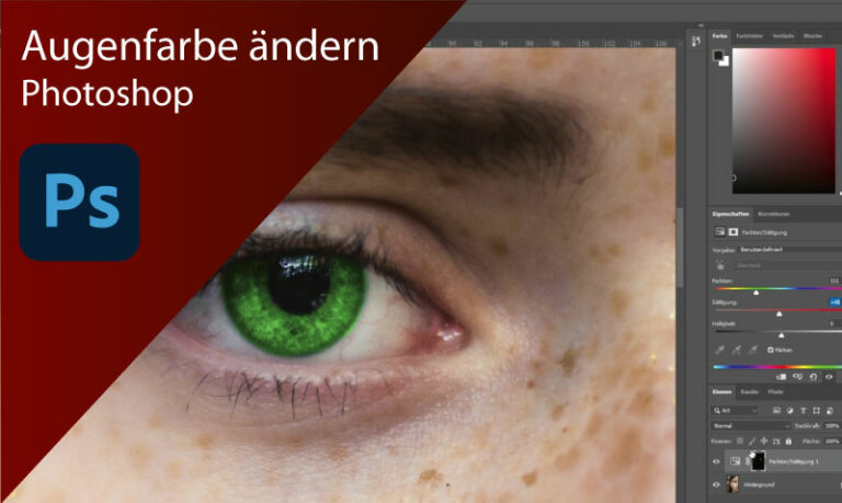 Augenfarbe ändern in Photoshop