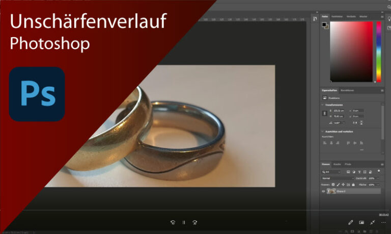 Bild als Verlauf unscharf machen in Photoshop