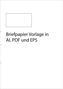 Briefpapier DIN A4 Vorlage