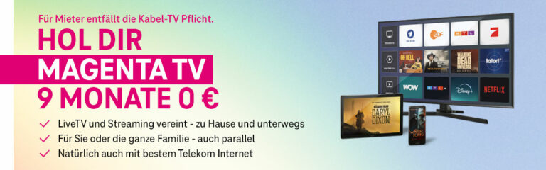 Telekom Magenta 9 Monate gratis