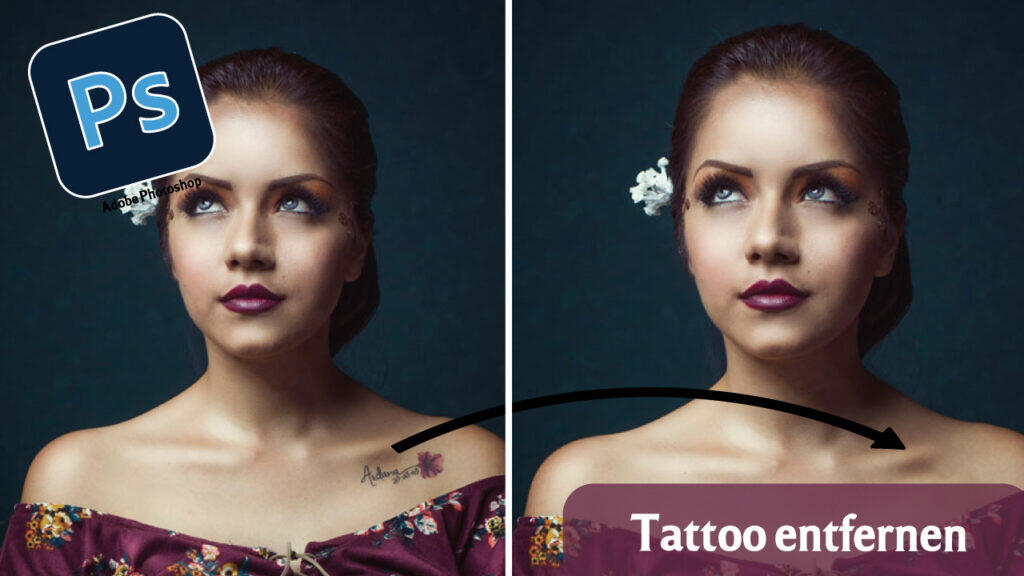 Tattoo entfernen in Photoshop – Superschnell | Tutorial