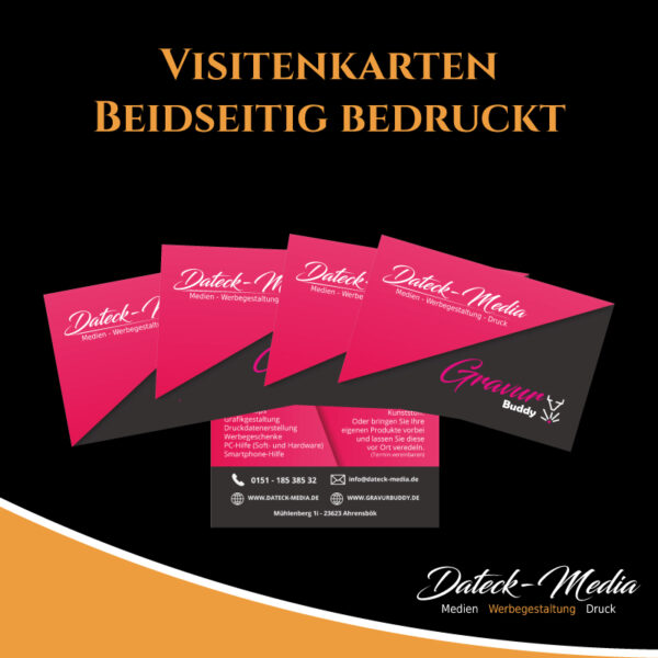 Visitenkarten beidseitig bedruckt