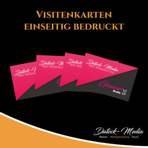 Visitenkarten einseitig bedruckt