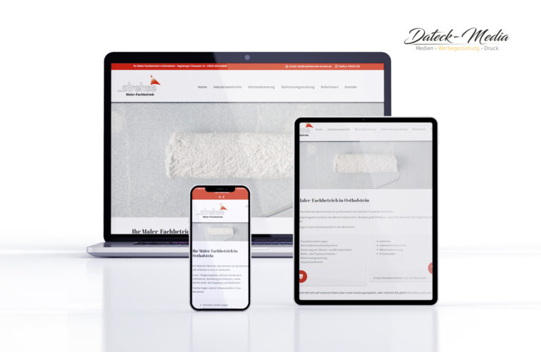 Webseitenauftritt Malerbetrieb Strehse Ahrensbök