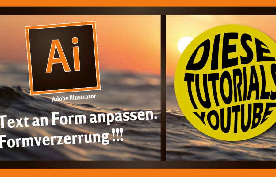 Text an Form anpassen in Adobe Illustrator – Formverzerrung