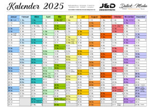 Kalender 2025 als kostenloser PDF Download