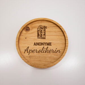 Untersetzer aus Holz – Eiche mit Aperol-Sprüchen