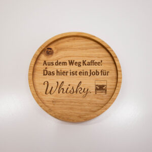 Untersetzer aus Holz – Eiche mit Whisky-Sprüchen