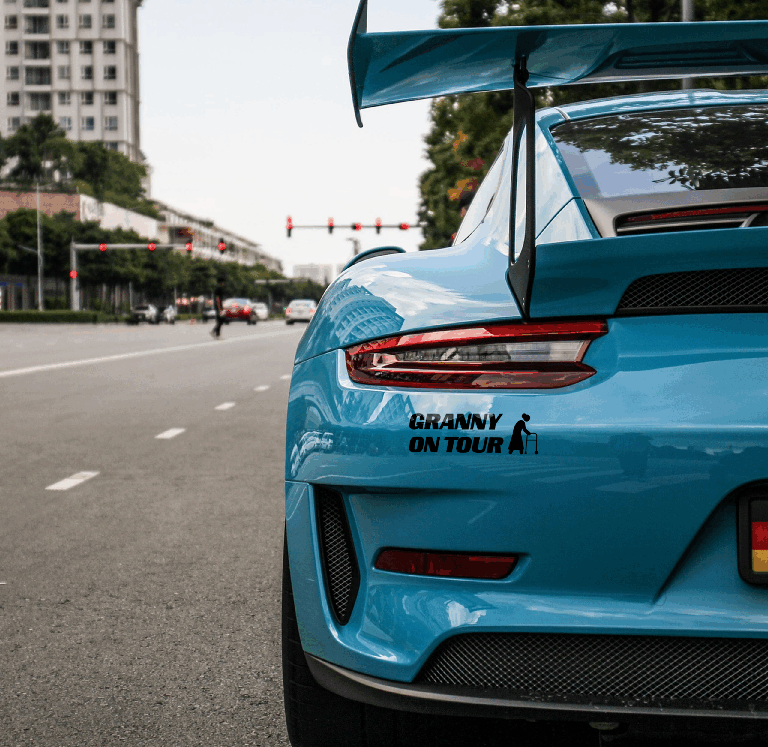 Autoaufkleber Granny on Tour