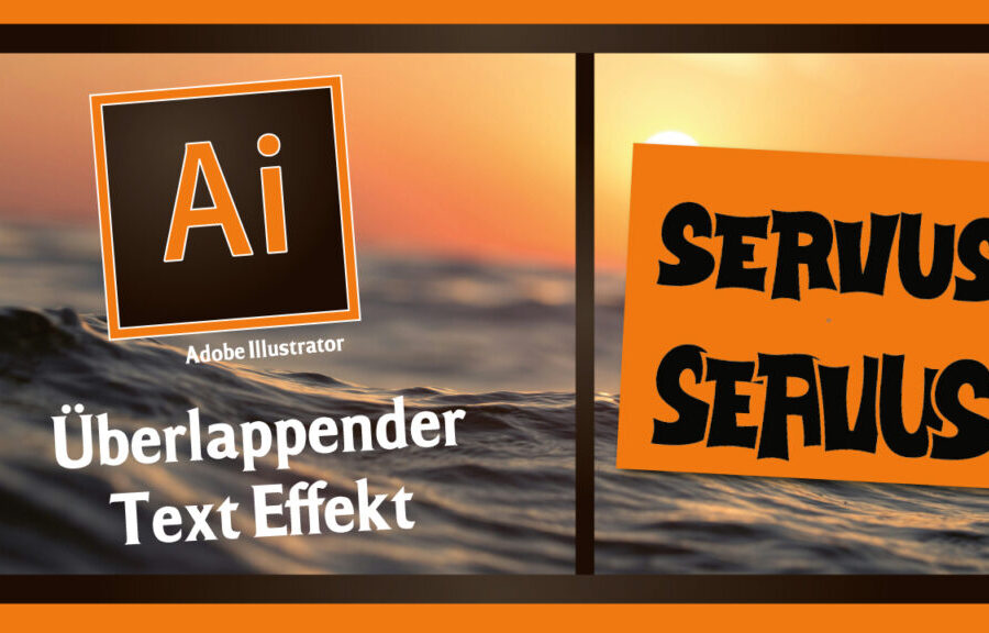 Overlapping Text Effekt in Adobe Illustrator