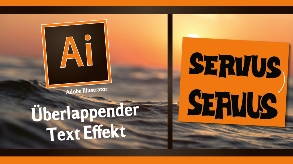 Overlapping Text Effekt in Adobe Illustrator
