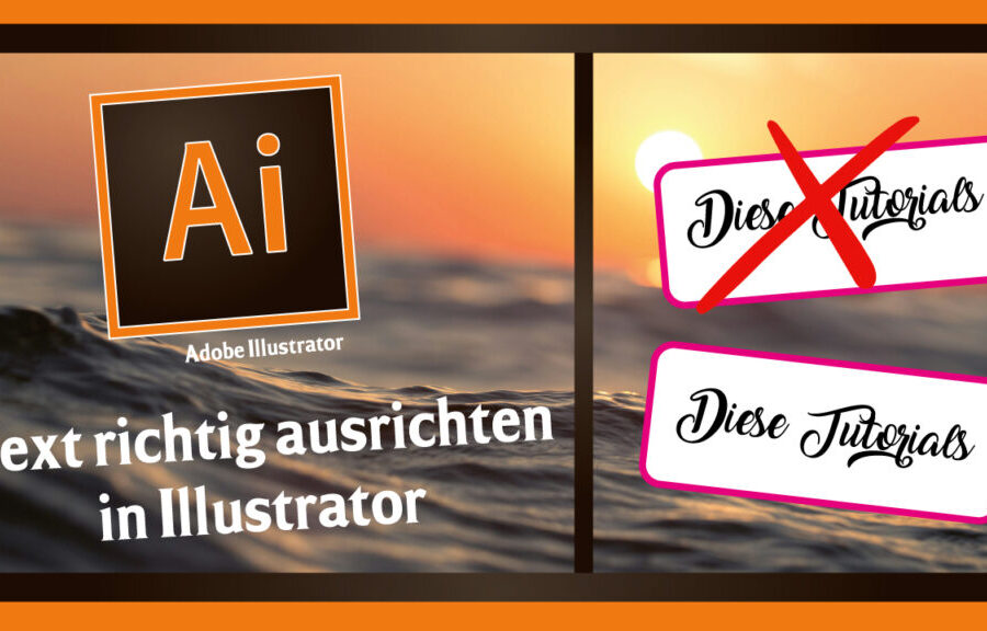 Text richtig ausrichten in Adobe Illustrator