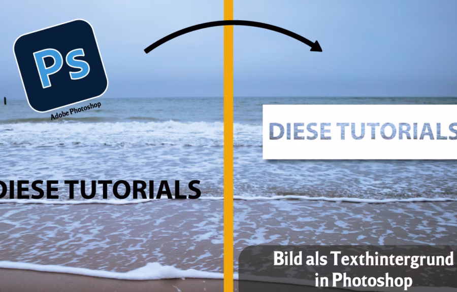 Bild als Texthintergrund in Adobe Photoshop