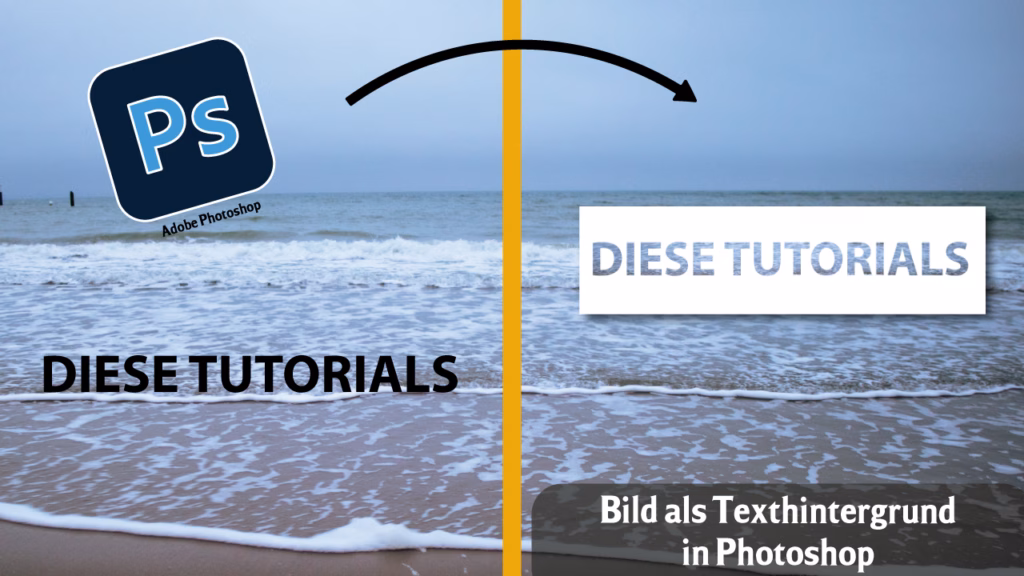 Bild als Texthintergrund in Adobe Photoshop