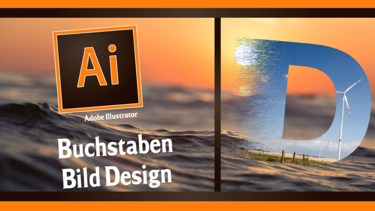 Text Effekt in Adobe Illustrator | Buchstaben Effekt mit Hintergrund