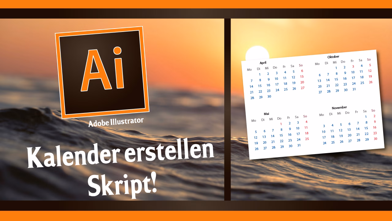 Kalender erstellen in Adobe Illustrator