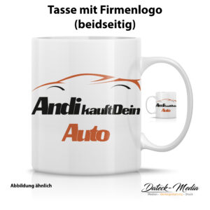 Individuelle Tasse mit Firmenlogo – Matt oder Glänzend | Hochwertige Keramiktasse