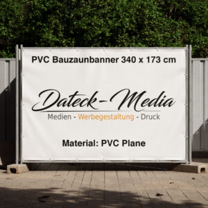 PVC-Bauzaunbanner 340 x 173 cm