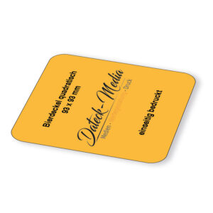 Quadratische Bierdeckel mit abgerundeten Ecken – nachhaltig & individuell bedruckt!