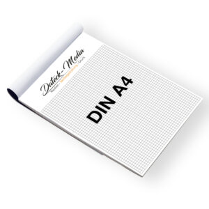 Block mit Leimbindung DIN A4 – individuell bedruckbar ohne Deckblatt