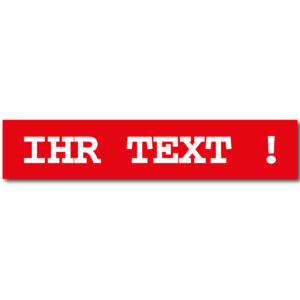 Überleger individuell 40 x 8 cm – PET-Folie weiß matt, statisch haftend