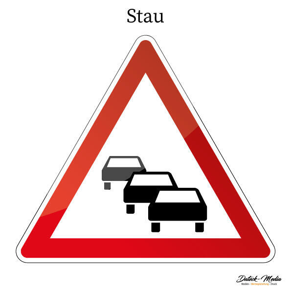 Verkehrszeichen Stau