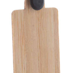 Einkaufswagen-Chip/Schlüsselanhänger aus Bambus