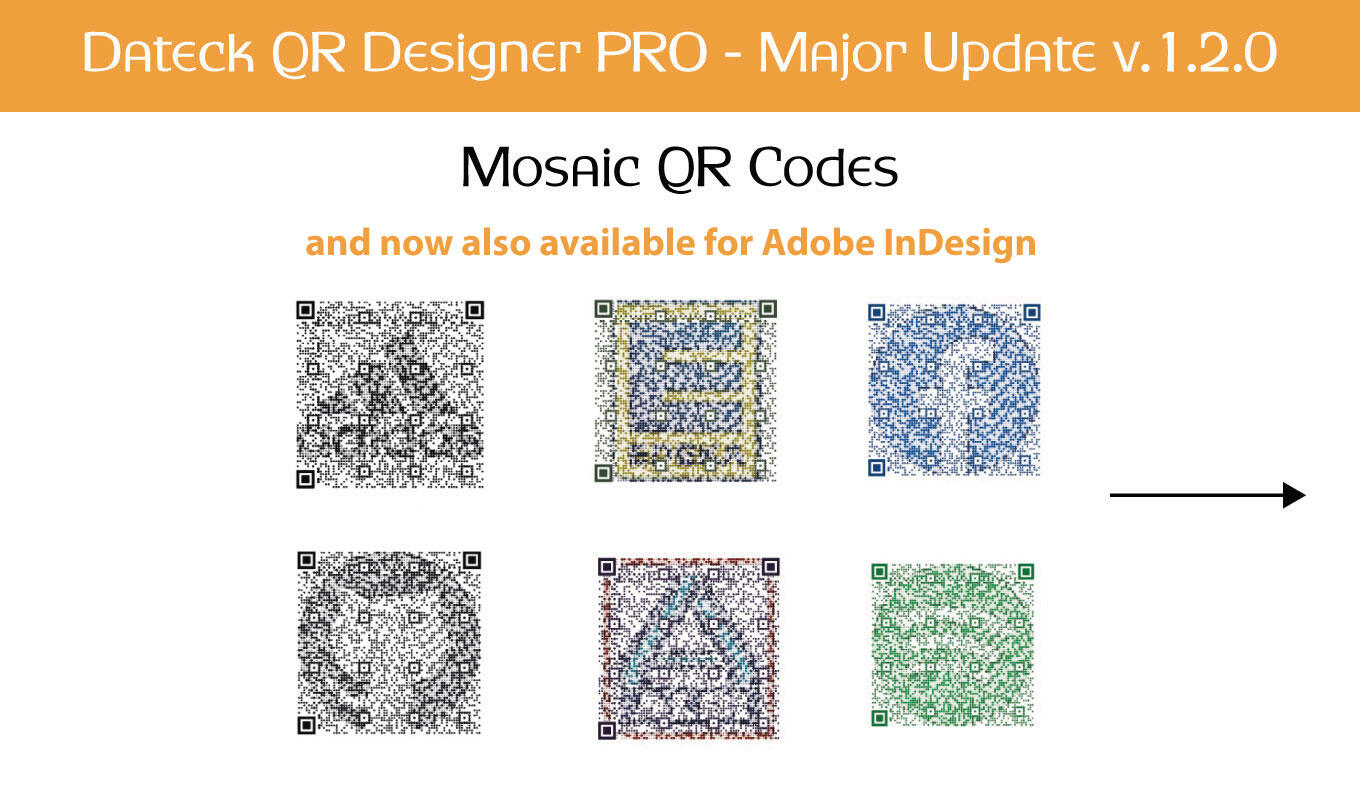 Dateck QR Code Designer Pro Mosaic QR Codes