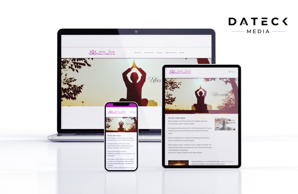 Homepagegestaltung für Anita Stein – WordPress Webdesign