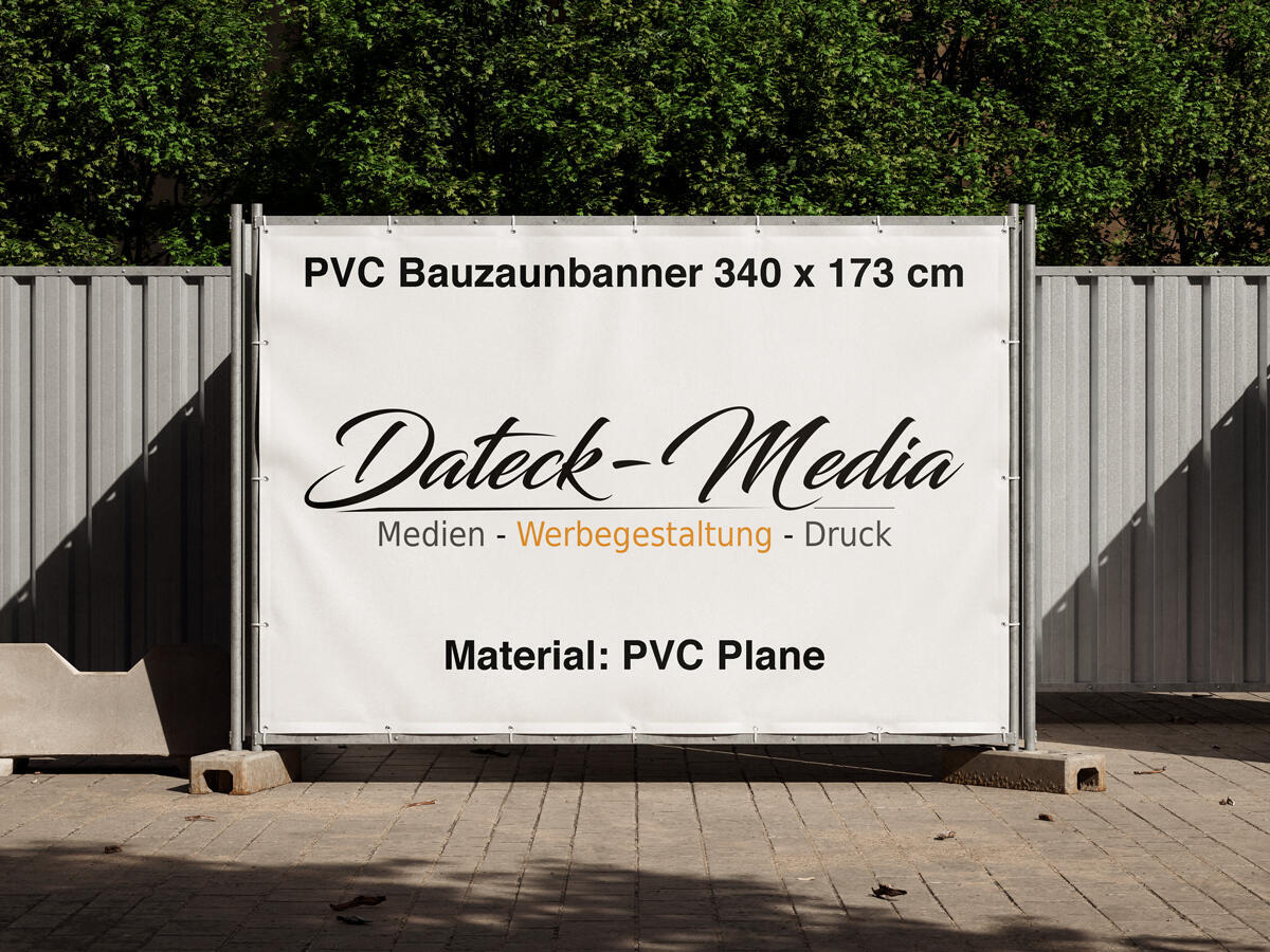PVC-Bauzaunbanner 340 x 173 cm