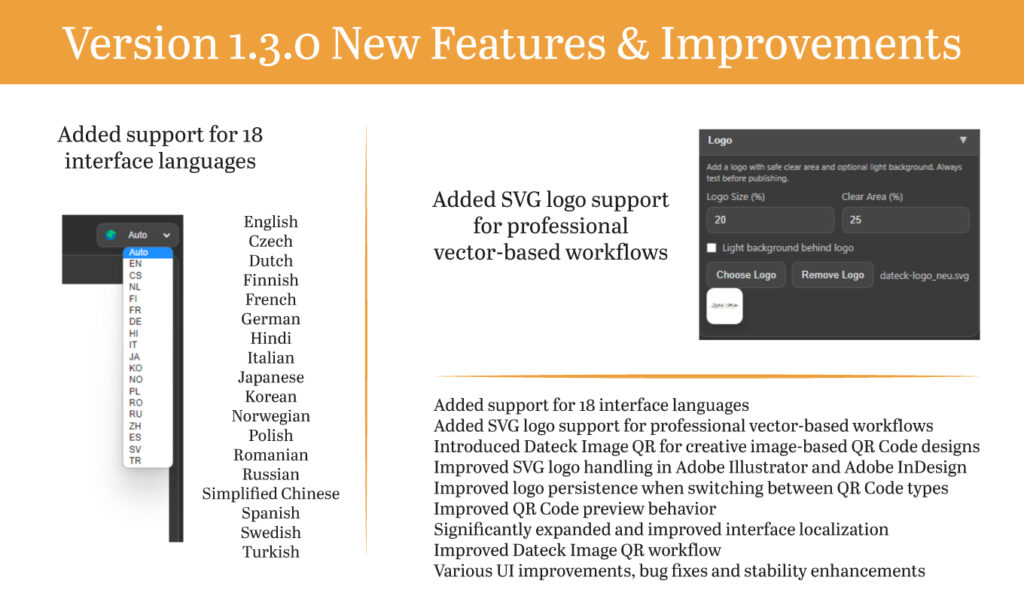 Dateck QR Designer Pro 1.3.0 – QR Code Generator für Adobe Illustrator und InDesign