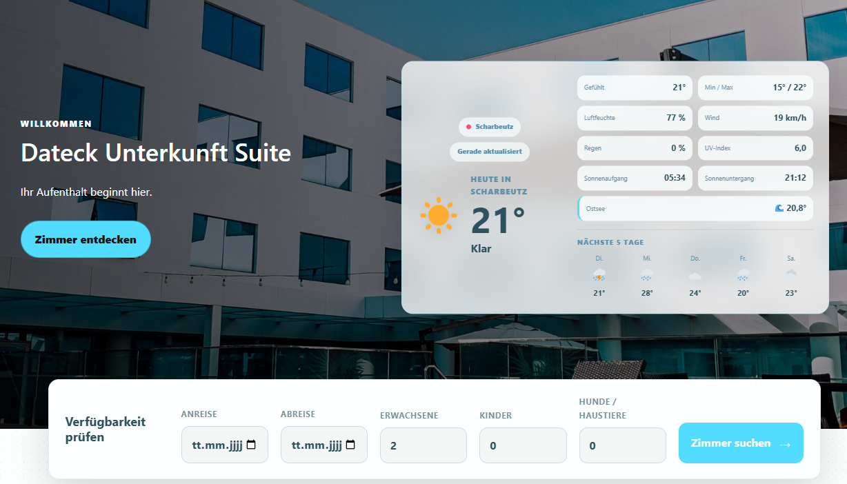 Dateck Unterkunft Suite