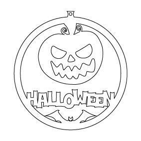 Laserdatei Halloween Ornament