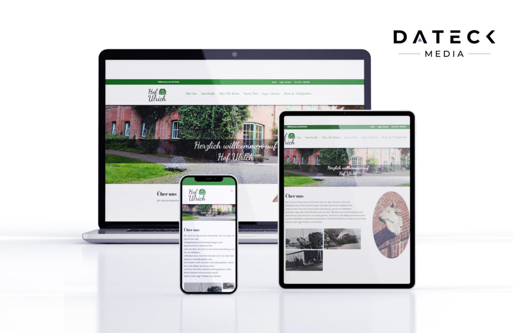 Homepagegestaltung für Hof Ulrich – WordPress Webdesign