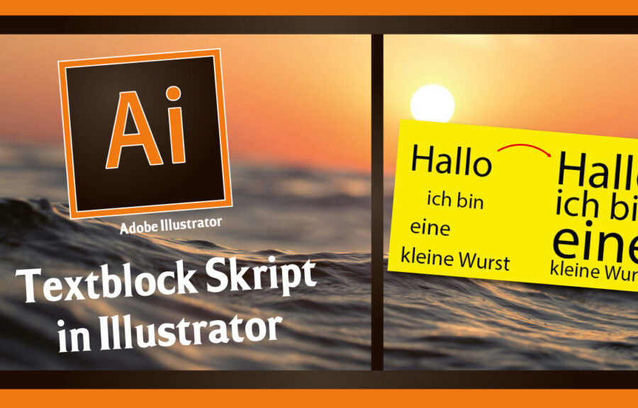 Textblock Skript in Adobe Illustrator